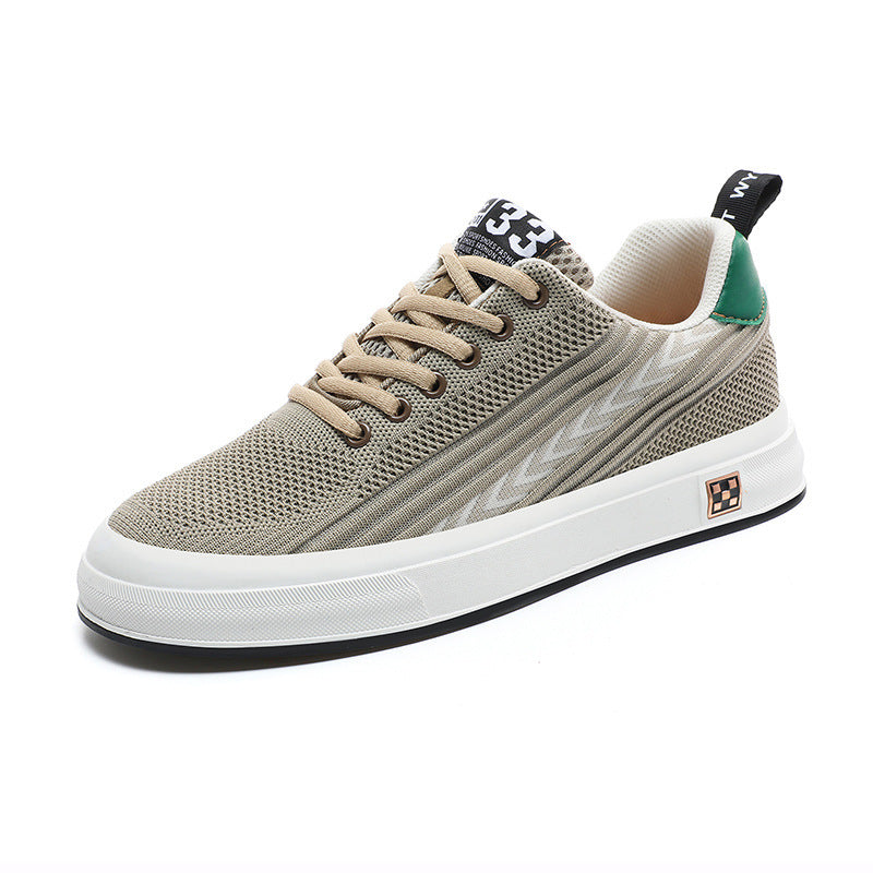 Flying Woven Skate Shoes Mesh Wear-resistant Sports Leisure Invisible Height Increasing Insole Men - Bellarte Enchanté Flying Woven Skate Shoes Mesh Wear-resistant Sports Leisure Invisible Height Increasing Insole Men